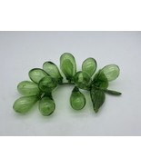 Vtg  Glass Grapes Cluster GREEN Individually Hand Blownmid-century moder... - $463.92 MXN