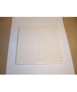 1pc NEW OLD STOCK 154x154 Almond / Cream / Off-White 6&quot; Ceramic wall flo... - $3.95