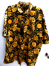 NEW Baroque Gold Crown Medusa Italian Designer Style Mens Shirt Size 2XX - £42.37 GBP