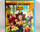 Toy Story 3 (Blu-ray/DVD, 2010, Widescreen) Like New !   Tom Hanks   Tim... - £8.93 GBP