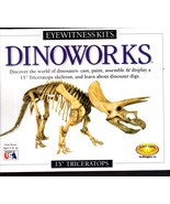 Eyewitness Kits Dinoworks 15" Triceratops Skeleton Cast Kit (New Sealed)  - £11.85 GBP