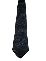 Men&#39;s Skinny  NeckTie, Abstract  Navy Blue design by Expressions  - £7.16 GBP