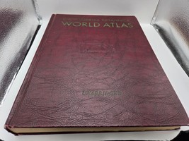 Vintage Encyclopedia Britannica World Atlas Unabridged book 1957 - £30.95 GBP