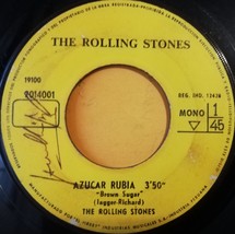 ROLLING STONES Brown Sugar / Bitch 7” 45rpm from PERU Jagger - $18.00