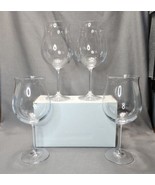 Tulip Burgundy Grand Wine Glass Crystal Barware 24 oz Toasting Glasses S... - £35.05 GBP