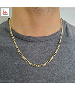 REAL GOLD 18 Kt, 22 Kt Hallmark Gold Figaro Link Unisex Necklace Chain 3... - £1,311.31 GBP+