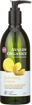 Avalon Organics Glycerin Hand Soap, Refreshing Lemon, 12 Oz - £21.69 GBP