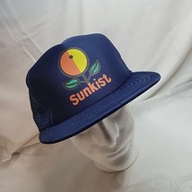 Vintage Sunkist Growers Snapback Truckers Hat Cap Foam Front Mesh Back EUC - £15.90 GBP