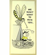 Vintage Card, We Don&#39;t Want To Bug You But We Do Need Your Check! NO ENV... - $80.77 MXN