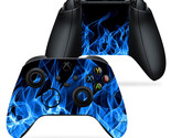 For Xbox One Series X Controller (1) Vinyl Skin Wrap Decal Blue Flames - $7.99