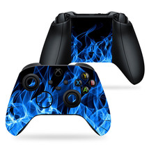 For Xbox One Series X Controller (1) Vinyl Skin Wrap Decal Blue Flames - $7.99