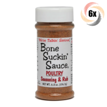 6x Shakers Bone Suckin' Sauce Poultry Seasoning & Rub | 6.2oz | Fast Shipping - £41.21 GBP