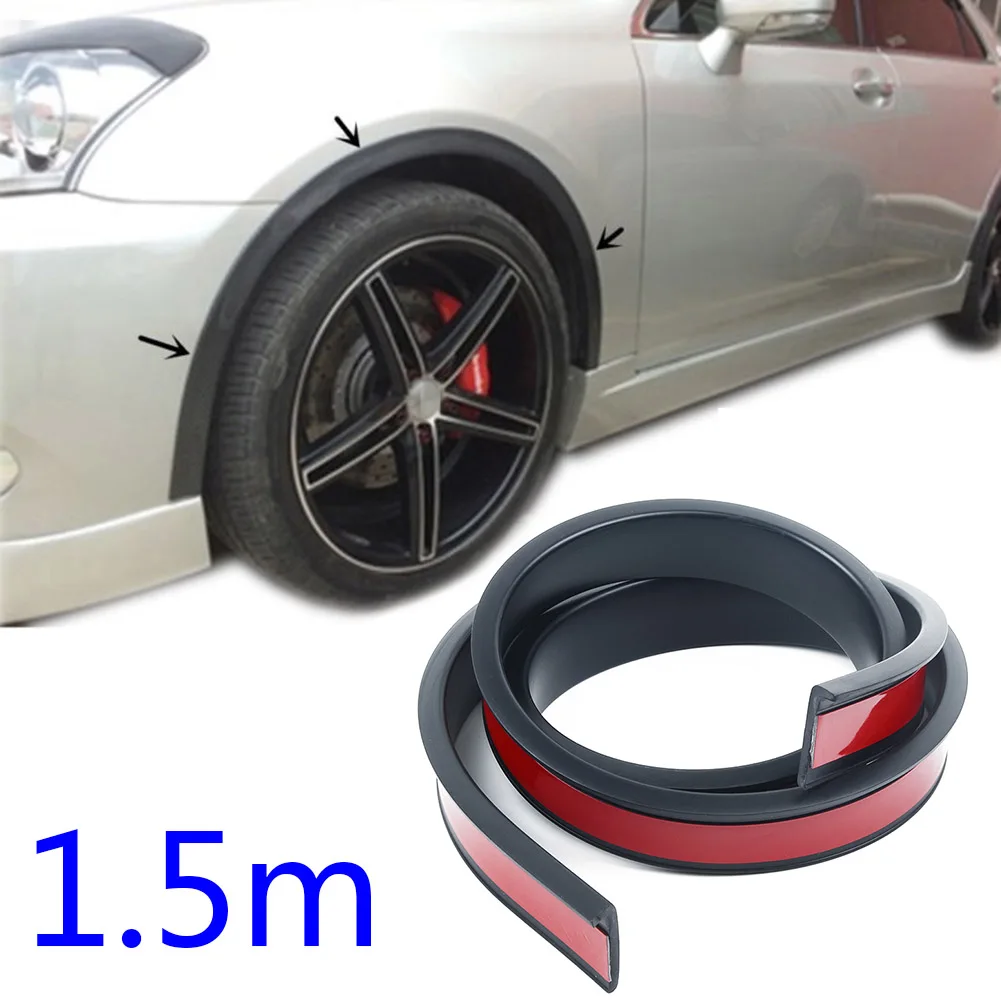Universal Car Wheel Arch Trim Fender Flares Protection Strip Rubber - £16.09 GBP
