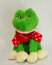 Frog Prince Plush Stuffed Animal 9.5" Animal Adventure Valentine's Day Green Red - $19.99