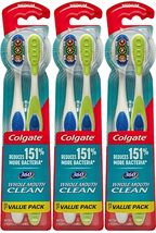 Colgate 360 Medium Toothbrush with Tongue and Cheek Cleaner, 6 Count pac... - $15.83