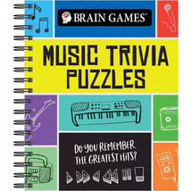 Brain Games --Music Trivia Puzzles--Spiral Bound - $8.99