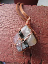 Wire wrapped Natural Botswana Agate pendant. - £12.78 GBP