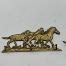 Vintage Brass Horse Hanging Key Holder, Made in India 5.5&quot; x 2&quot; - $12.94