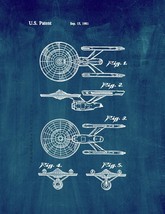 USS Enterprise from Star Trek: The Motion Picture Patent Print - Midnight Blue - £6.35 GBP+