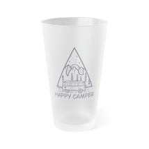 Frosted Glass Personalized 16oz Pint Glass with Unique Camper Van Design - £18.07 GBP