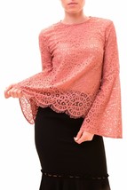 KEEPSAKE Womens Top Wonderful Be The One Long Sleeve Stylish Cinnamon Size S - £29.14 GBP