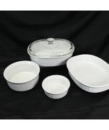 Corning Ware French White Casseroles  Lot of 4 - $46.99 CAD