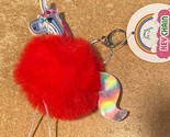 1 Red Unicorn Puffy Keychains *NEW* vv1 - $7.99