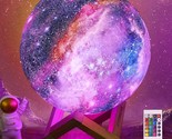 7.9 Inch Large Moon Lamp Galaxy Starry Moon Night Light With Touch And R... - £55.98 GBP