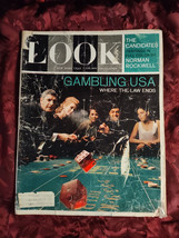 Look October 20 1964 Gambling Usa Norman Rockwell Samantha Eggar Arthur F. Burns - £18.87 GBP