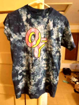 Odd Future Blue Adult Small T-shirt OFWGKTA tyler the creator OF Donut Logo tye - £12.74 GBP