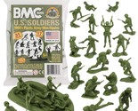 BMC Marx Plastic Army Men US Soldiers - OD Green 31pc WW2 Figures - Made... - £24.35 GBP