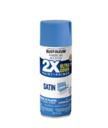 Rust-Oleum Accents Ultra Cover 2X Satin Spray Paint, Wildflower Blue,12 Oz - £8.64 GBP