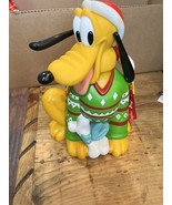 Disney Parks Popcorn Bucket Pluto Christmas Red Green Holiday - $71.07 CAD