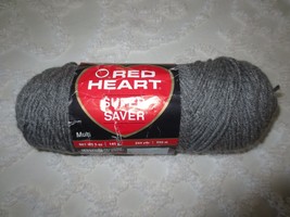 5 oz. Skeins RED HEART SUPER SAVER 4 Med. #0400 GREY HEATHER Acrylic Yarn - $3.50