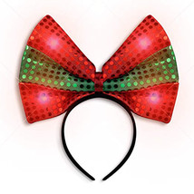 Christmas soft ribbon headband thumb200