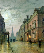 Giclee Oil Painting Decor Park Row, Les GeorgeWall HD - £6.86 GBP+