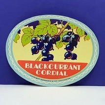Label soda ephemera advertising Manchester duckworth blackcurrant cordia... - £7.69 GBP