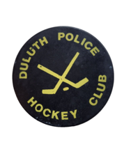 Vintage Duluth Police Hockey Club Puck - Amateur Hockey Minnesota RARE - £70.43 GBP