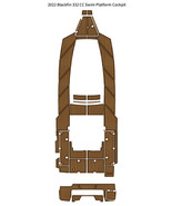 2022 Blackfin 332 CC Swim Platform Cockpit Pad Boat EVA Foam Faux Teak F... - $1,768.94 CAD