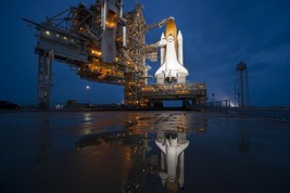 Space Shuttle Atlantis roll back Rotating Service Structure STS-135 Photo Print - $8.81+