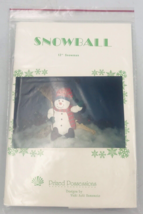 1987 Snowball 12&quot; Snowman Sewing Pattern Prized Possessions Vicki Aoki H... - £8.12 GBP