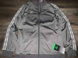 Umbro ~ Kid&#39;s Youth Running Jacket Athletic Polyester Gray Gym ~ L (12-14) - $13.21