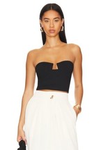 Susana Monaco x Revolve Wire Crop Top In Black Stretch $108 Sz XL, NWT! - £57.98 GBP