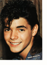 Menudo Sergio Gonzales teen magazine pinup clipping close up nice smile Bop - $3.50
