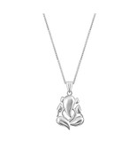 Ganeshji Om Swastik Cross Silver Necklaces Chain Pendants (18 inches) in... - £27.12 GBP