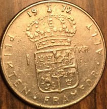 1972 Sweden 1 Krona Coin - £0.97 GBP