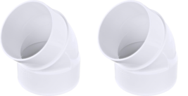 Sewer/Drain Street Elbow 45° 4&quot; Hub X 4&quot; D Spigot Schd-35 PVC, NDS ® 4P0... - $18.80