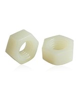 Fujiyuan 50 pcs Hex Nuts Metric Thread Plastic Hexagon Head Nuts Nylon M... - $117.52 MXN