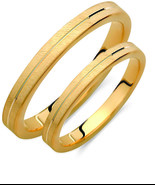 Brushed Wedding Band Set-Wedding Bands Set-Matching Rings-Engrave Band R... - €385,68 EUR+