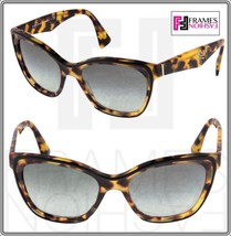 PRADA PR20PS Brown Tortoise Havana Black Oversized Sunglasses NAI-3M1 20PS - £196.86 GBP